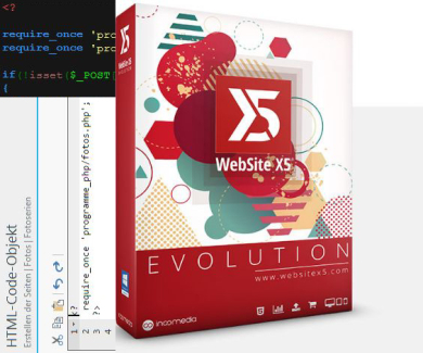 Website X5 - php-Code auslagern; Gerd Zentgraf